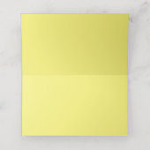 Rustic Yellow Roses Wedding Place Card Plaatskaartje (Binnenkant ongevouwen)