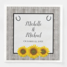 Rustic Yellow Sunflower Barn Wedding