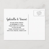 Rustic Yellow Sunflower Veil Wedding Save the Date Aankondigingskaart (Achterkant)