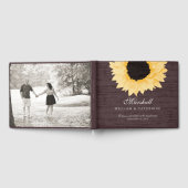 Rustic Yellow Sunflower Wedding Gastenboek (Volledig)