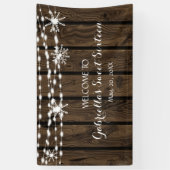 Rustic yet Droy Winter Sweet Sixteen Banner (Verticaal)