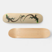 Rustic Yin Yang Lizards Persoonlijk Skateboard (Horizontaal)