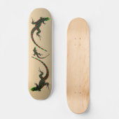 Rustic Yin Yang Lizards Persoonlijk Skateboard (Voorkant)