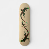 Rustic Yin Yang Lizards Persoonlijk Skateboard (Voorkant)