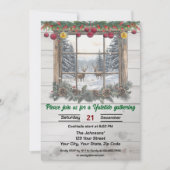 Rustic Yuletide Christmas Gathering Kaart (Voorkant)