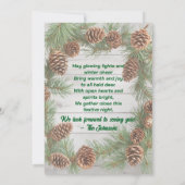 Rustic Yuletide Christmas Gathering Kaart (Achterkant)