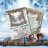 Rustic Yuletide Christmas Gathering Kaart