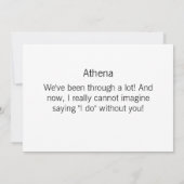 Rustic zal je mijn Bridesmaid-kaart zijn Kaart (Achterkant)