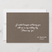 Rustic Zal jij mijn dienstmeisje zijn? | Bridesmai Kaart (Achterkant)