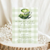 Rustic Ze Vond Haar Perfecte Matcha Bruidsuitnodig Kaart