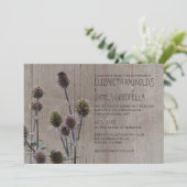 Rustic Zee Holly Wedding Invitations Kaart (Staand voorkant)