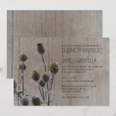 Rustic Zee Holly Wedding Invitations Kaart (Voorkant / Achterkant)