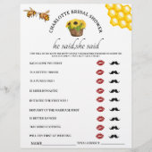 Rustic zei dat ze zei dat Vrijgezellenfeest Game Flyer (Voorkant)