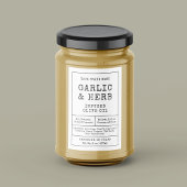 Rustic Zelfgemaakte Kruidenfles Label Wijn Etiket