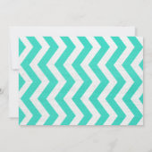 Rustic Zigzag Bridal Shower Invitations Kaart (Achterkant)