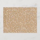 Rustic Zilveren Hartjes Kalender Bewaar de Datum Aankondigingskaart (Achterkant)