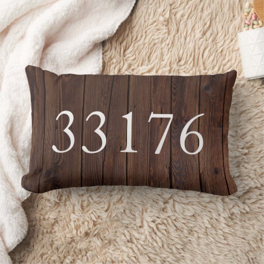 Rustic Zip Code voor de net gehuwde koeienvanger Kussen (Deken)