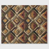 Rustic Zuidwestelijke Streeppatroon (1) Cadeaupapier (Vlak)
