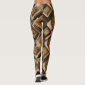Rustic Zuidwestelijke Streeppatroon (1) Leggings (Achterkant)