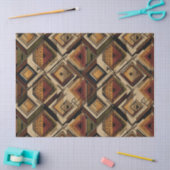 Rustic Zuidwestelijke Streeppatroon (1) Tissuepapier (Craft)