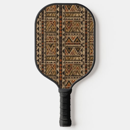Rustic Zuidwestelijke Streeppatroon (2) Pickleball Paddle (Voorkant)