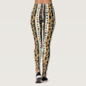 Rustic Zuidwestelijke Streeppatroon (3) Leggings (Achterkant)