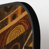 Rustic Zuidwestelijke Streeppatroon (4) Pickleball Paddle (Links Detail)