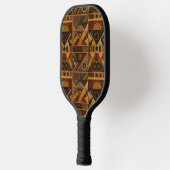 Rustic Zuidwestelijke Streeppatroon (4) Pickleball Paddle (Links)