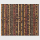 Rustic Zuidwestelijke Streeppatroon (5) Cadeaupapier (Vlak)