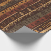Rustic Zuidwestelijke Streeppatroon (5) Cadeaupapier (Hoek)