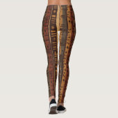 Rustic Zuidwestelijke Streeppatroon (5) Leggings (Achterkant)