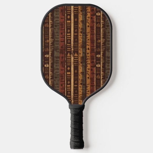 Rustic Zuidwestelijke Streeppatroon (5) Pickleball Paddle (Voorkant)