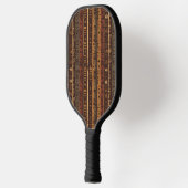 Rustic Zuidwestelijke Streeppatroon (5) Pickleball Paddle (Links)