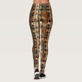 Rustic Zuidwestelijke Streeppatroon (6) Leggings (Achterkant)