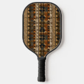Rustic Zuidwestelijke Streeppatroon (6) Pickleball Paddle (Achterkant)