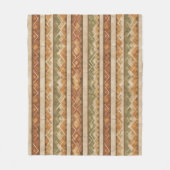 Rustic Zuidwestelijke Streeppatroon (7) Fleece Deken (Voorkant)