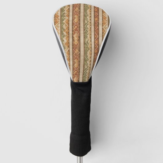 Rustic Zuidwestelijke Streeppatroon (7) Golfheadcover (Voorkant)