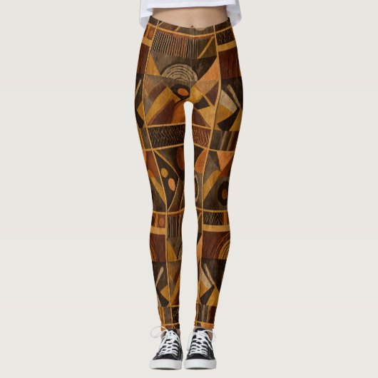 Rustic Zuidwesters Streeppatroon (4) Leggings (Voorkant)