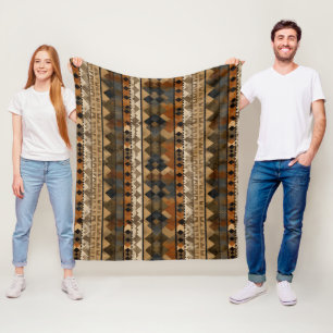 Rustic Zuidwesters streeppatroon (6) Fleece Deken