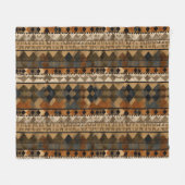 Rustic Zuidwesters streeppatroon (6) Fleece Deken (Voorkant (Horizontaal))