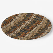 Rustic Zuidwesters streeppatroon (6) Papieren Bordje (Gekanteld)