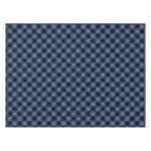Rustic zwart en blauw buffelplaid tafelkleed (Voorkant (Horizontaal))