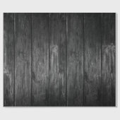 Rustic Zwart Houten Inpakpapier (Vlak)