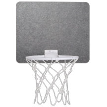 Rustic zwarte mini basketbalring