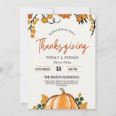 Rustica de Calabaza de Acción de Gracia Kaart (Voorkant)