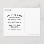 Rusticaal Kasteel Steen Kerk Lichten Save the Date Aankondigingskaart (Achterkant)