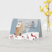 Rusticaal wandelen in een winterwonderland kaart (Gele Bloem)