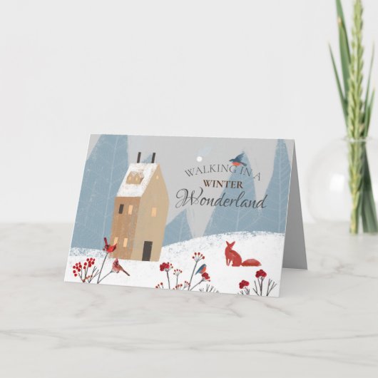 Rusticaal wandelen in een winterwonderland kaart (Voorkant)