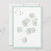 Rusticale Eucalyptus Boho Botanische Trouwdag Kaart (Achterkant)