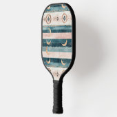 Rusticale Hemel Streep Maan Zon Aards (10) Pickleball Paddle (Links)